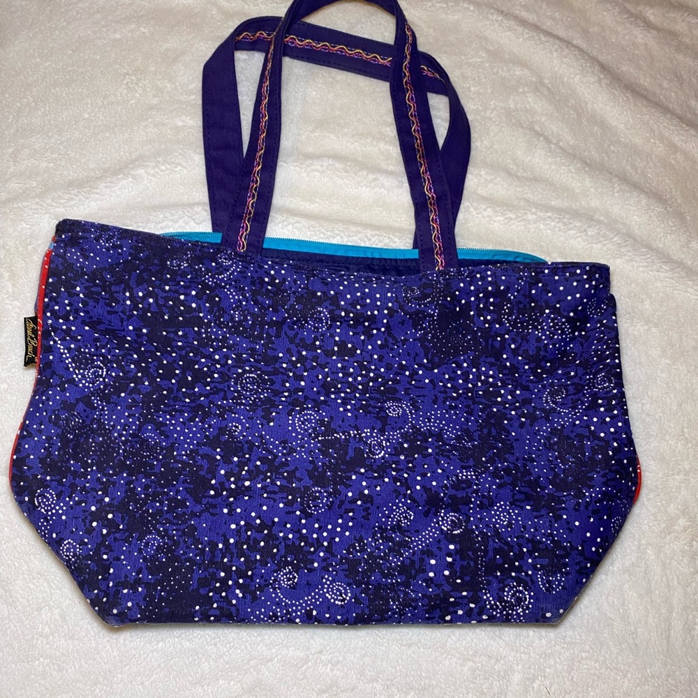 Euc Laurel Burch Ocean Song Patchwork Colorful Me… - image 5